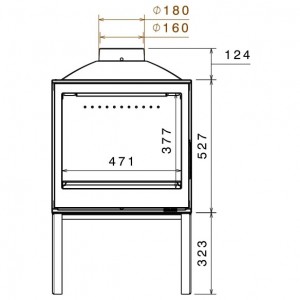 Отопительная печь Liseo L51 DF