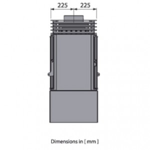 Отопительная печь Liseo L91 DF BG