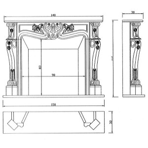 Мраморный портал Crumar GIOTTO, Blanco Statuario