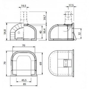 Отопительная печь Palazzetti для пиццы GHIOTTONE Small 2.0
