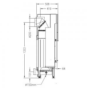 Каминная топка Palazzetti Sunny Fire 80 DX