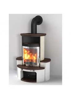 Отопительная Печь Hark 34 GT ECOplus, jola-braun/stone 245, рамка хром