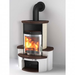 Отопительная Печь Hark 34 GT ECOplus, jola-braun/stone 245, рамка хром