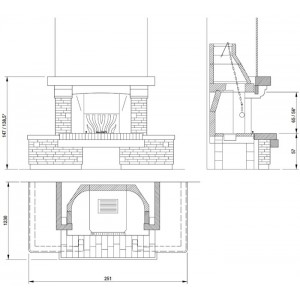 Каминная облицовка Palazzetti Courmayeur fulli-fitted 116