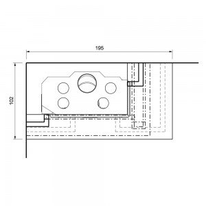 Каминная облицовка Palazzetti VALCOMELICO sx, без духовки, под SF 100 sx