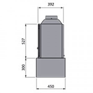 Отопительная печь Liseo Castiron LCI 5 GF Table