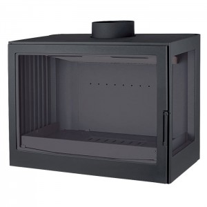 Каминная топка Liseo Castiron LCI 007 GFR Flat top, стекло справа