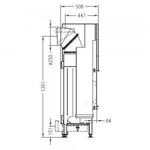 Каминная топка Palazzetti Sunny Fire 100 DX