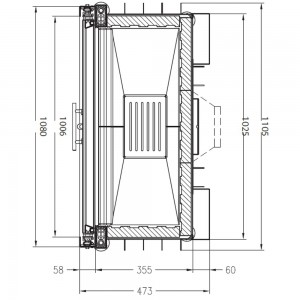 Каминная топка Palazzetti Sunny Fire 100 FRONT