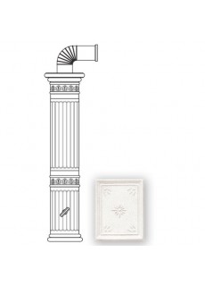 Колонна керамическая Sergio Leoni 121,5 см, цвет L1: white craquele