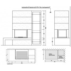 Каминная облицовка Hark Studio 12/45.10.0 B CP с банкетой