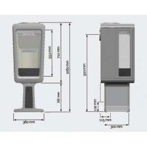 Печь Keddy K835 T, серый