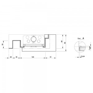 Каминная облицовка Palazzetti Dundee dx, Bianco Mediterraneo, под Monoblocco 16:9 front