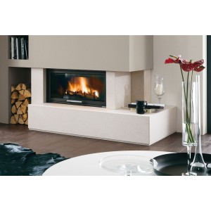 Каминная облицовка Palazzetti Dundee dx, Bianco Mediterraneo, под Monoblocco 16:9 front