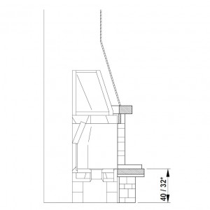 Каминная облицовка Palazzetti Valgardena, угловая