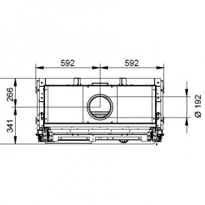 Каминная топка Palazzetti ECOMONOBLOCCO WT 16:9F N12 O2Ring