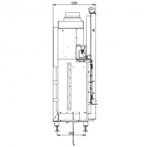 Каминная топка Palazzetti ECOMONOBLOCCO WT 86F N13E