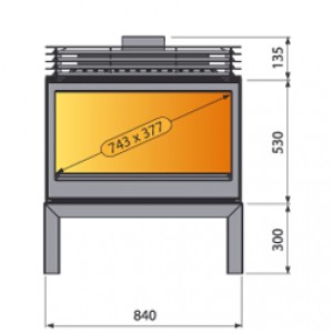 Отопительная печь Liseo Castiron LCI 9 G4 Stove
