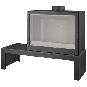 Отопительная печь Liseo L72, черная
