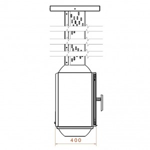 Камин Liseo SKY5 RL HRC (double glass)