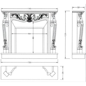 Мраморный портал Crumar DONATELLO, Blanco Statuario, с адапт.