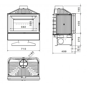 Каминная топка Liseo L700 CH