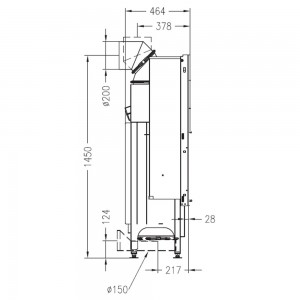 Каминная топка Palazzetti Sunny Fire 60 FRONT