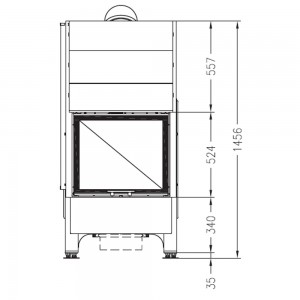Каминная топка Palazzetti Sunny Fire 60 FRONT