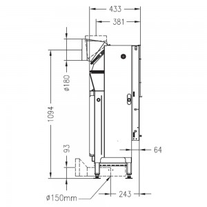 Каминная топка Palazzetti Sunny Fire 73 FRONT