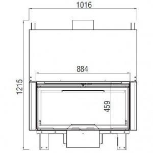 Каминная топка Axis KW100 Simple Face BG1