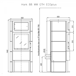 Отопительная Печь Hark 88 H WW GT ECOplus