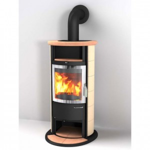 Отопительная Печь Hark 17 NHGT ECOplus, deco-cotto/sahara 239, рамка хром