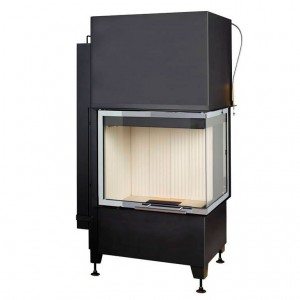 Каминная топка Hark Radiante 550/20/57-66.44 H ECOplus, черная рамка, правая
