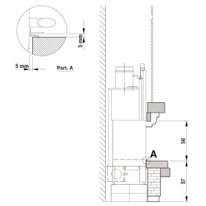 Каминная облицовка Palazzetti Courmayeur corner, под MBL 78 front