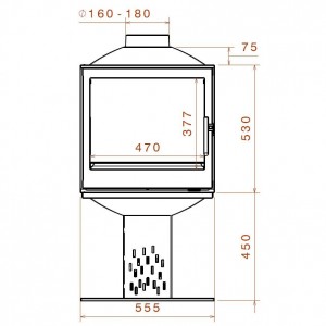 Камин Liseo Compact DF (double glass)