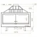Каминная топка Liseo Castiron LCI 11 GFL, стекло слева