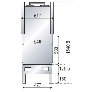 Каминная топка Axis F 1000 double face