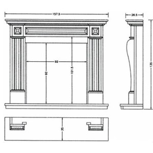 Мраморный портал Crumar ARP, Crema Portugales