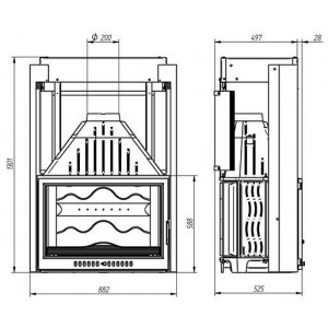 Каминная топка Ferlux 805 piano