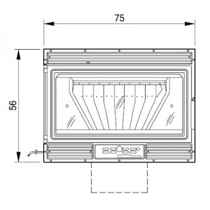 Каминная топка Palazzetti Ecopalex N76 natural front