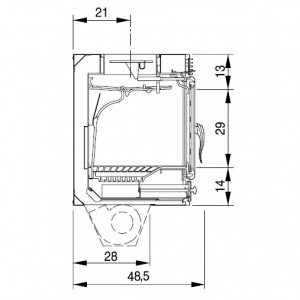 Каминная топка Palazzetti Ecopalex N76 natural front