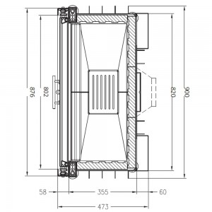 Каминная топка Palazzetti Sunny Fire 80 FRONT