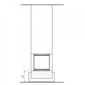 Каминная облицовка Palazzetti CANNES Wenge/Medea, под SF 50 3D