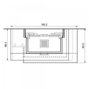 Каминная облицовка Palazzetti KENT dx, под SF 100 3D