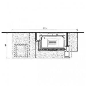 Каминная облицовка Palazzetti Sirio sx