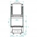 Каминная топка Palazzetti ECOMONOBLOCCO WT 60 3D V16EPLUS