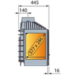 Каминная топка Liseo L7 R Airtight