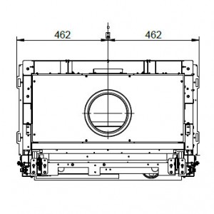 Каминная топка Palazzetti ECOMONOBLOCCO WT 86F N13E