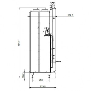 Каминная топка Palazzetti ECOMONOBLOCCO WT 66F V11EPLUS