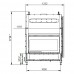 Каминная топка Palazzetti ECOMONOBLOCCO WT 16:9F V12E